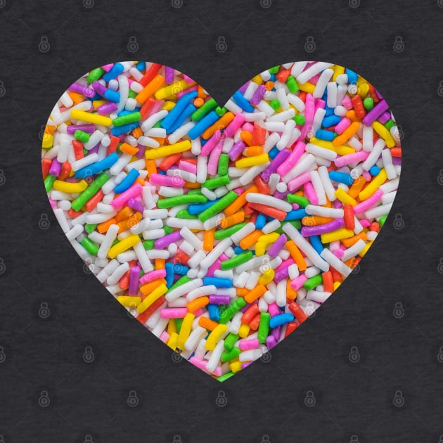 Rainbow Sprinkles Heart by love-fi